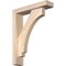 Ekena Millwork Imperial Block Smooth Bracket w/ Offset Brace, Douglas Fir, 3 1/2"W x 14"D x 18"H BKT0402X14X18IMP05SDF - alternate 1